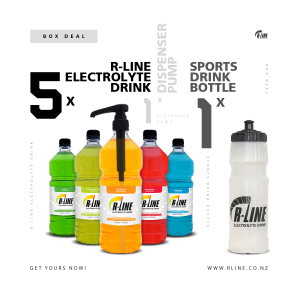 2025 Test Only Box Deal - 5x Electrolyte Drinks with Dispenser Pump and Sports Drink Bottle
